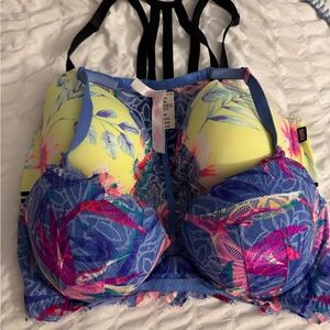 Floral Print Women's Bra Set
